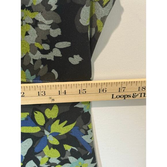 REI Active Dress Women S Green Blue Travel Athleisure Floral Outdoor Babydoll - Picture 6 of 9